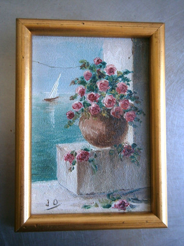 Peinture huile sur - huile, carton