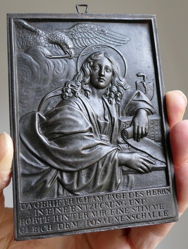 Rare plaque bas relief - rare, fonte