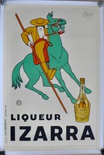 AFFICHE Originale  1934 IZARRA le PICADOR par ZULLA ENTOILEE