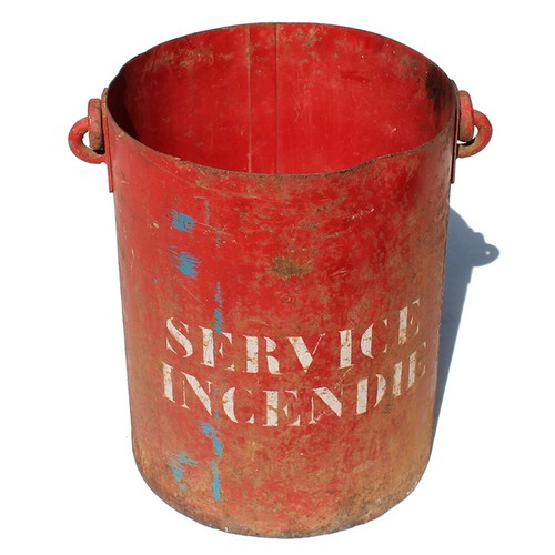 Ancien seau service incendie - seau,