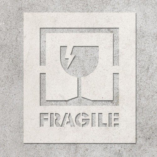 Pochoir fragile pour meubles
