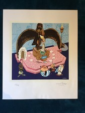 SÉRIGRAPHIE Desbois ASTÉRIX chez Cléopatre signée UDERZO N° 26 / 100ex - 1999 -