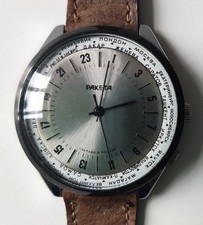 Ancienne montre homme mécanique PAKETA vers 1970 watch fonctionne Russie