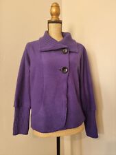 GERRY WEBER : VESTE 100 %LAINE BOUILLIE VIOLETTE WOOL 