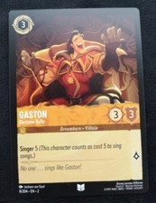 Gaston - Baritone Bully - Disney Lorcana - NM Unplayed - 8/204