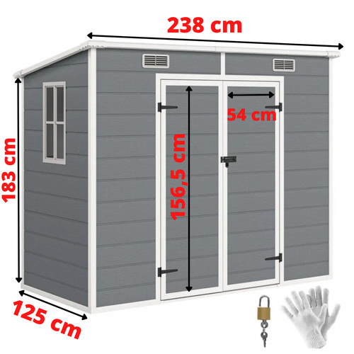Outsunny abri jardin résine - outsunny,