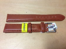 Nouveau - Sangle En Cuir Marron MORELLATO 18 Mm Résistante À L'Eau