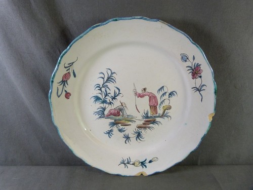 Assiette faïence signée - faïence,