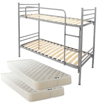  Lit superposé 80x190 en Acier pour enfants et adultes -  Matelas