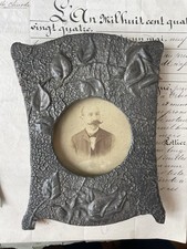 Cadre Art Nouveau Étain