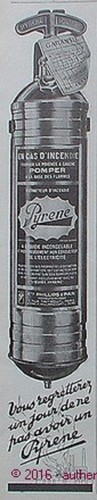 Publicite pyrene extincteur - pyrene,
