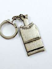Vintage 1960s TOTALGAZ Metal Gas Bottle KEYCHAIN - TOTALGAZ