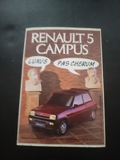 Old Renault 5 Campus sticker.