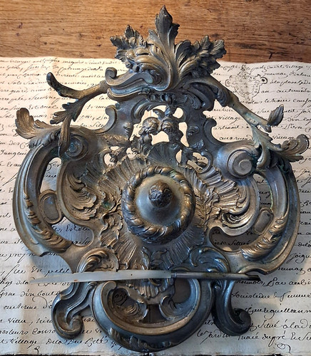 Encrier bronze argente - encrier,