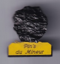 RARE PINS PIN'S .. ENTREPRISE MINE MINEUR CHARBON COAL BOULET 3D BIG ~FV
