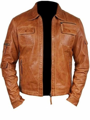 Blouson cuir véritable - , mouton