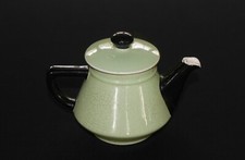 Antique Villeroy & Boch Mettlach Green & Black Earthenware Coffee Maker