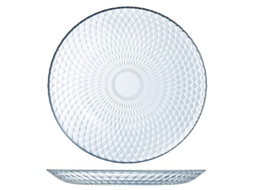 Assiette verre opale - assiette, en