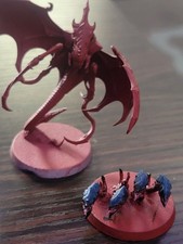 Warhammer 40k Tyranid Parasite Of Mortex and 1 ripper swarm partly painted