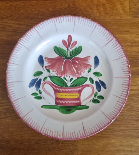 Assiette ancienne faience - assiette,