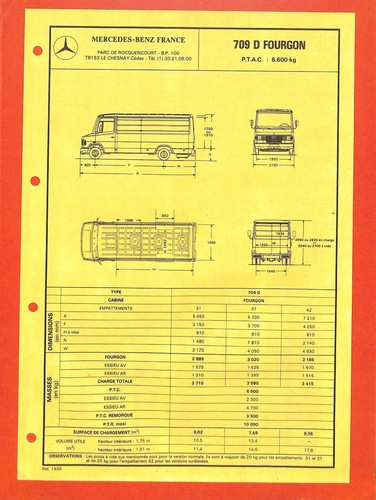 Mercedes utilitaires 709 d - utilitaires,
