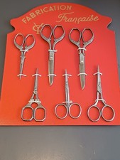 ANTIQUE EMBROIDERY SCISSORS LOT, THIERS, XXth century.