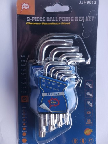 Jeu clés torx tampers - 9,