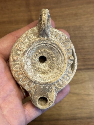 Lampe huile romaine antique - lampe,