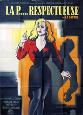 LA PUTE RESPECTEUSE MOVIE POSTER ORIGINAL 120x160  MARCEL PAGLIERO