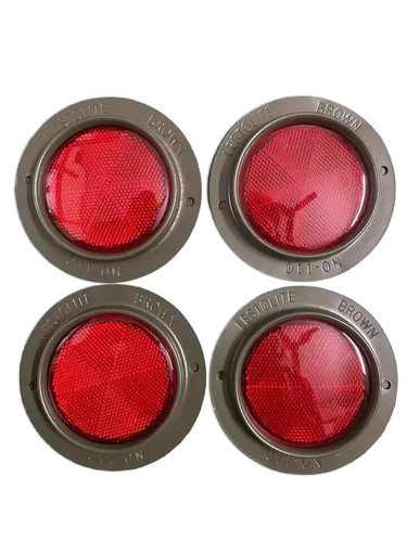 Réflecteurs rouges fin - x,