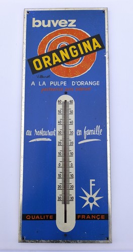 Ancien thermomètre tôle - ancien,