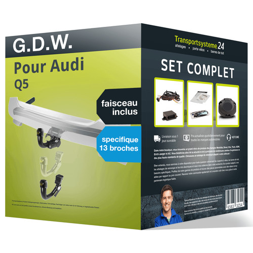 Attelage démontable w - démontable, g.d.w