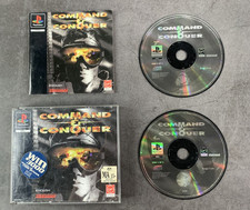 Command and Conquer PS1 PlayStation Big Box Game 2 Discs - Complete with Manual.