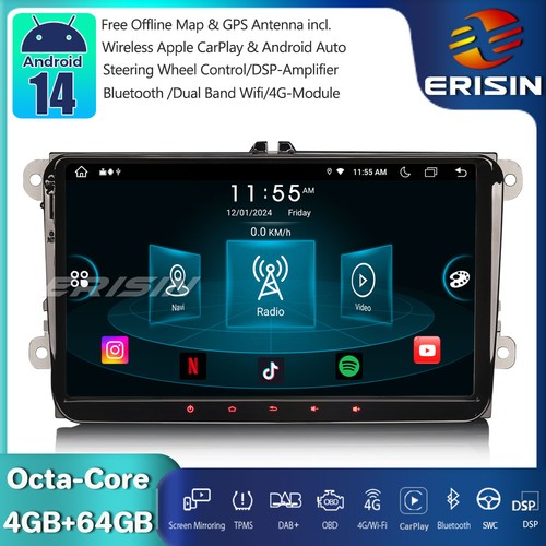 64go android 14 - 9", autoradio