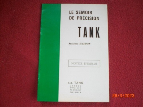 Ancienne notice semoir - ,