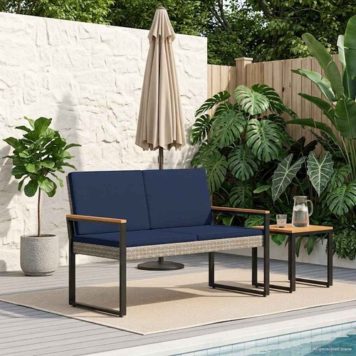 Banc extérieur avec coussin