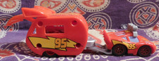 Disney Pixar World Of CARS Mini Adventures Open LOOSE Lightning McQueen & Camper