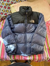 North Face Blue 700 Down Puffer Nuptse  Jacket Size XS