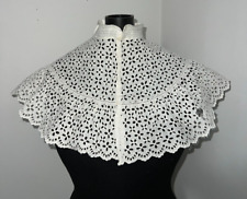 Stunning Large Hand Embroidery English Capeline Collar Napoleon III