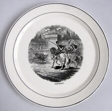 Antique Villeroy & Boch Mettlach Earthenware Country Spain Horse Plate