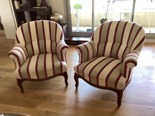 Lot fauteuils crapaud - 2,