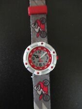 ⌚ Flik Flak boy motorcycle watch year 2004 runs battery new 