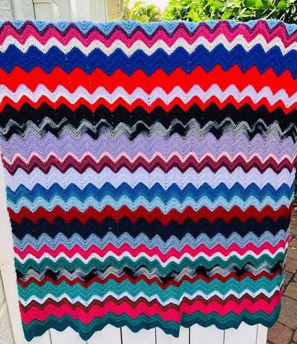 Vintage handmade throw blanket - handmade,