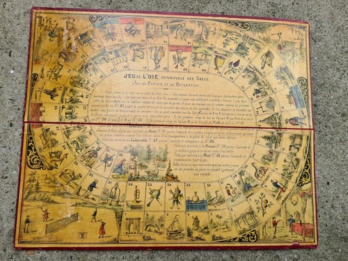 Plateau jeu oie 1900 - plateau, l