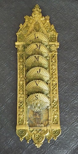 Semainier bronze néogothique - semainier,