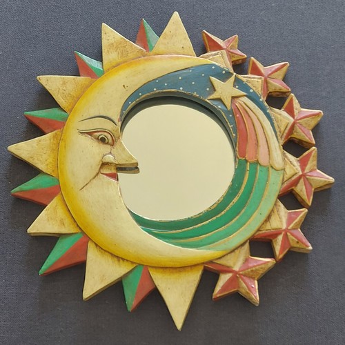 Miroir vintage céleste - , demi