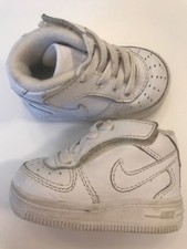 Unisex Nike Infant Toddler Air Force, 314565 113 White High Top Size 2C