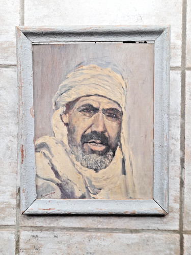 Tableau sur bois orientaliste