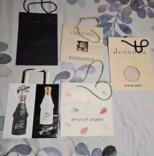 Rare Lot 5 Vintage Prada Versace Ungaro Balenciaga Packaging Gift Bag 