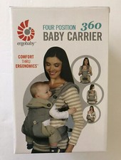 New!! ErgoBaby Four Position 360 Carrier Cool Air Carbon Grey 4 Positions